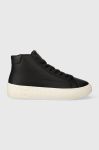 Шкіряні кросівки Tommy Jeans TJM LEATHER OUTSOLE MID колір чорний EM0EM01330