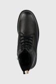 Шкіряні черевики BOSS Adley чоловічі колір чорний 50503557