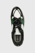 Шкіряні кросівки Off Play SORRENTO колір зелений SORRENTO WHITE BLACK GREEN