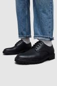 Шкіряні туфлі AllSaints MF527Z JARRED LTHR SHOE чоловічі колір чорний MF527Z