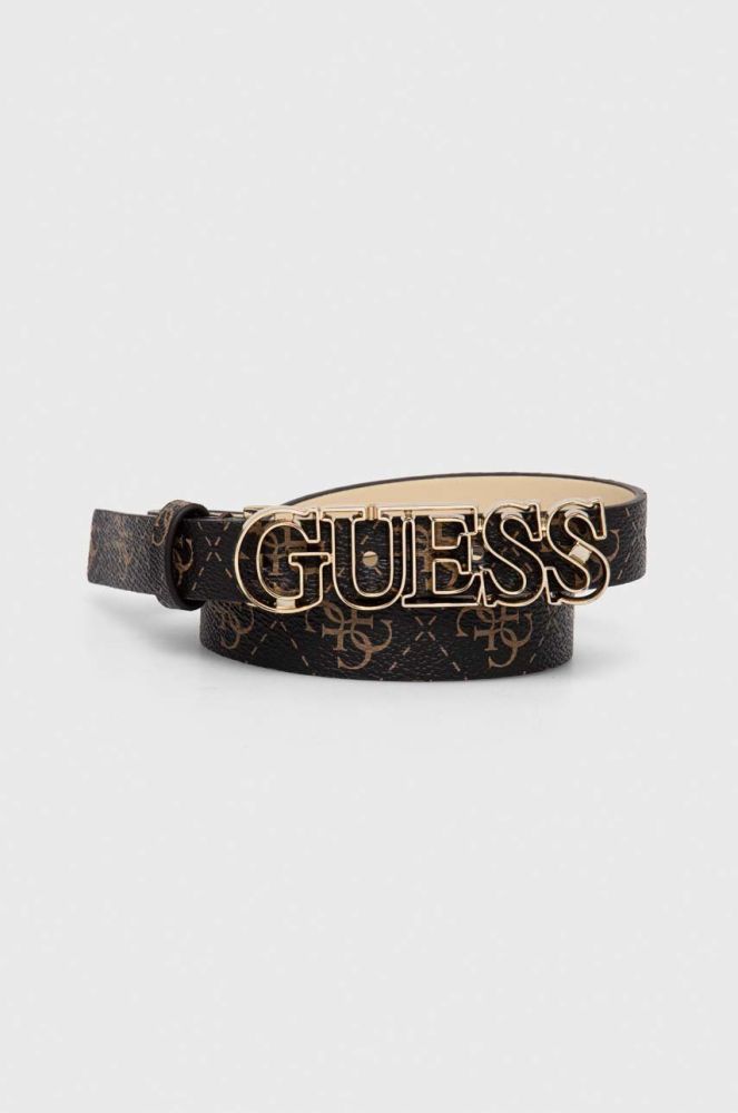 Ремінь Guess жіночий колір коричневий (3470987)