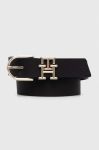 Шкіряний ремінь Tommy Hilfiger жіночий колір чорний (3538148)
