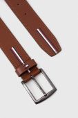 Шкіряний ремінь Tommy Hilfiger чоловічий колір коричневий (3244095)