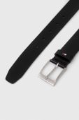 Шкіряний ремінь Tommy Hilfiger чоловічий колір чорний (3269093)