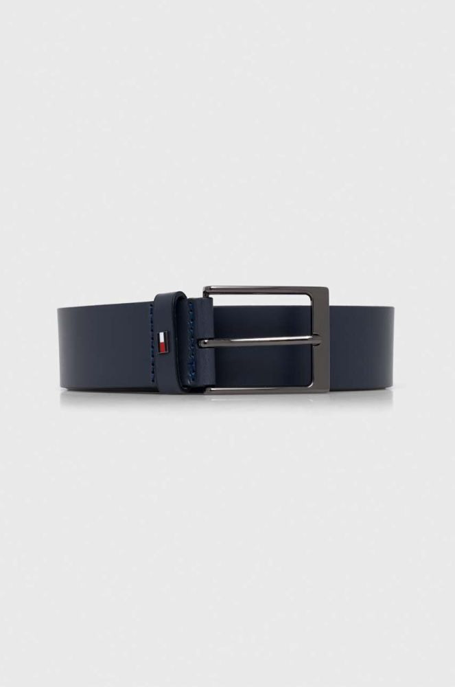 Шкіряний ремінь Tommy Hilfiger чоловічий колір синій (3253668)