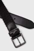 Ремінь Paul&Shark чоловічий колір чорний
