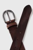 Шкіряний ремінь Sisley чоловічий колір коричневий (3430420)