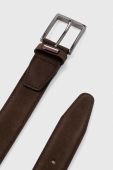 Шкіряний ремінь Tommy Hilfiger чоловічий колір коричневий (3512284)