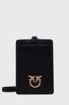 Шкіряний чохол на банківські карти Pinko колір чорний (3430433)