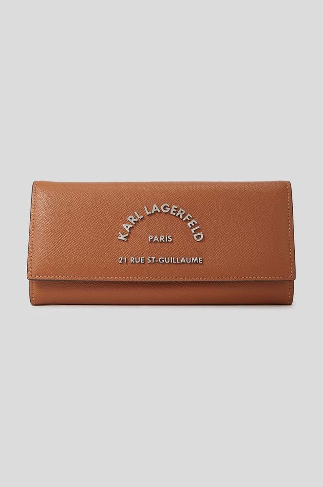 Гаманець Karl Lagerfeld жіночий колір коричневий (3348681)