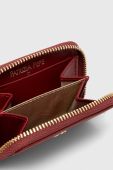 Шкіряний гаманець Patrizia Pepe жіночий колір бордовий (3379537)