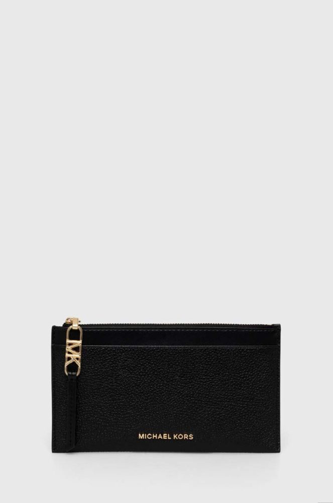 Шкіряний гаманець MICHAEL Michael Kors жіночий колір чорний (3386168)