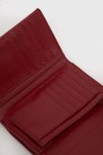 Шкіряний гаманець Twinset жіночий колір бордовий (3578197)