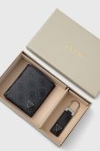 Гаманець + брелок Guess чоловічий колір чорний