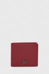 Шкіряний гаманець HUGO чоловічий колір червоний