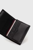 Шкіряний гаманець Tommy Hilfiger чоловічий колір чорний (3442565)