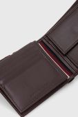 Шкіряний гаманець Tommy Hilfiger чоловічий колір коричневий (3421395)
