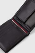 Шкіряний гаманець Tommy Hilfiger чоловічий колір чорний (3421394)
