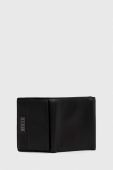 Шкіряний гаманець Guess чоловічий колір чорний (3474309)
