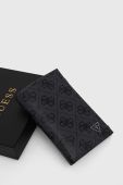 Шкіряний гаманець Guess чоловічий колір сірий (3648340)