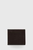 Шкіряний гаманець Barbour чоловічий колір коричневий (3575543)