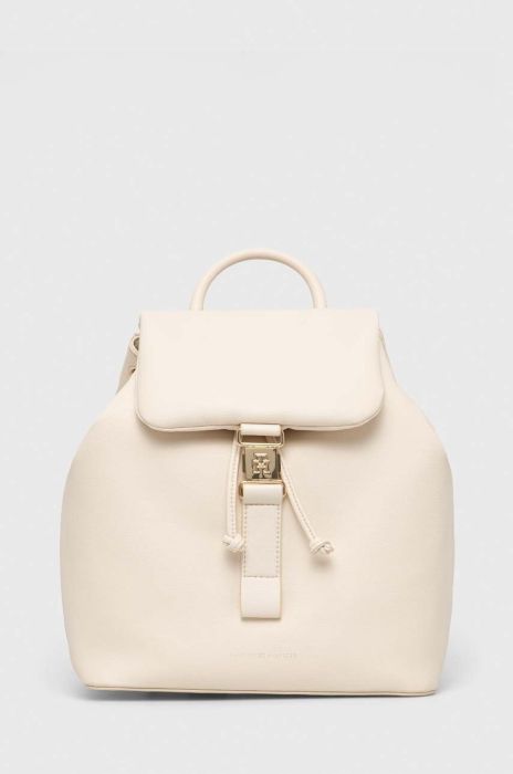 Рюкзак Tommy Hilfiger жіночий колір бежевий малий однотонний