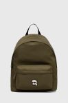 Рюкзак Karl Lagerfeld жіночий колір зелений малий однотонний
