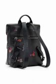 Рюкзак Desigual 23WAKP09 ACCESSORIES PU BACKPACK MINI жіночий колір чорний малий з принтом