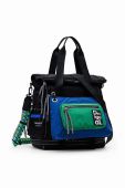 Рюкзак Desigual жіночий великий з аплікацією колір блакитний