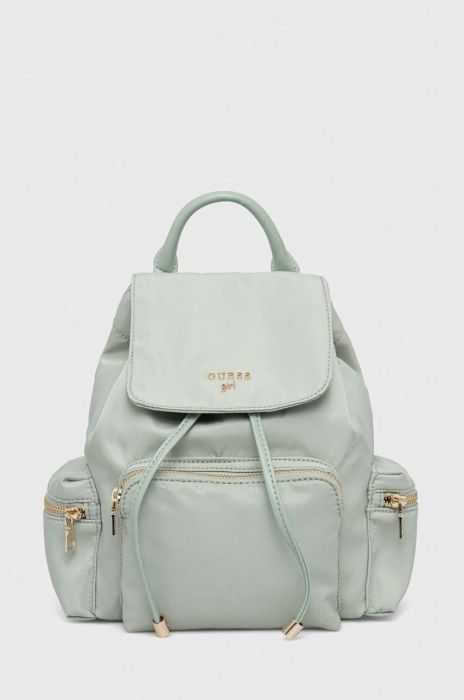 Дитячий рюкзак Guess колір зелений малий однотонний