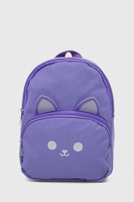 Дитячий рюкзак United Colors of Benetton колір фіолетовий малий з принтом