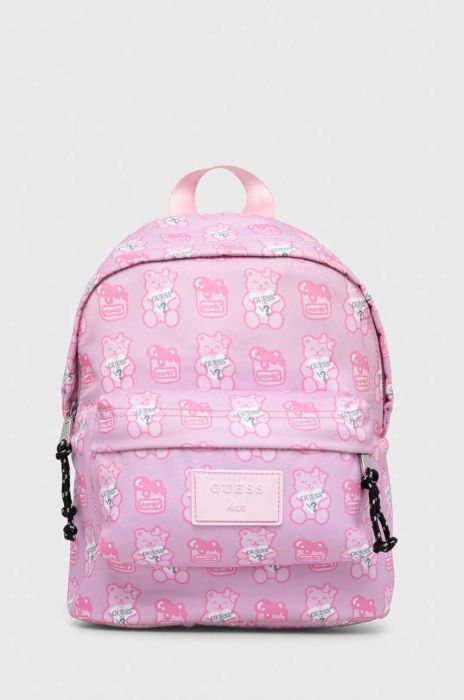 Дитячий рюкзак Guess колір рожевий малий візерунок (3591522)