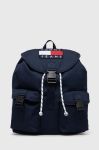 Рюкзак Tommy Jeans чоловічий колір синій великий з аплікацією