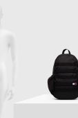 Рюкзак Tommy Jeans чоловічий колір чорний великий з аплікацією
