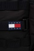 Рюкзак Tommy Jeans чоловічий колір чорний великий з аплікацією