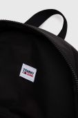 Рюкзак Tommy Jeans чоловічий колір чорний великий з аплікацією