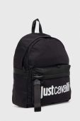 Рюкзак Just Cavalli чоловічий колір чорний великий з аплікацією