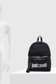Рюкзак Just Cavalli чоловічий колір чорний великий з аплікацією