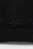 Кепка Karl Lagerfeld колір чорний з аплікацією (3625728)