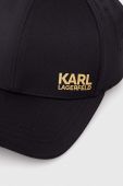 Кепка Karl Lagerfeld колір чорний з аплікацією (3633231)