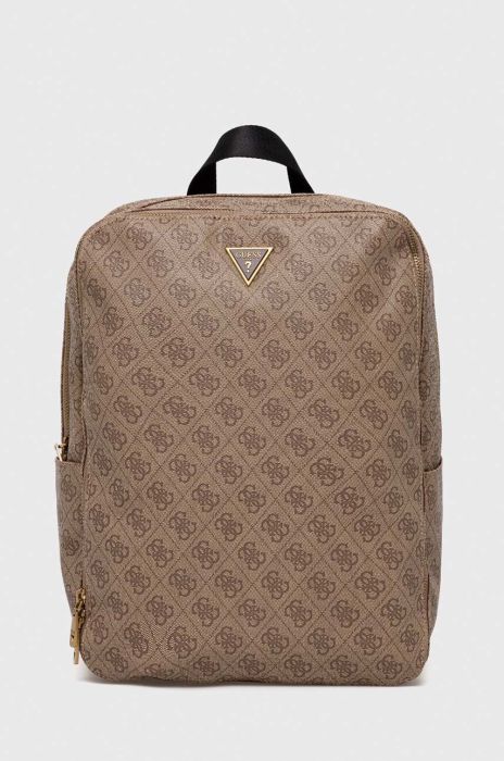 Рюкзак Guess чоловічий колір бежевий великий візерунок (3591529)