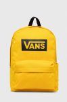 Рюкзак Vans колір жовтий великий з принтом