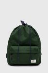 Рюкзак Vans колір зелений великий однотонний