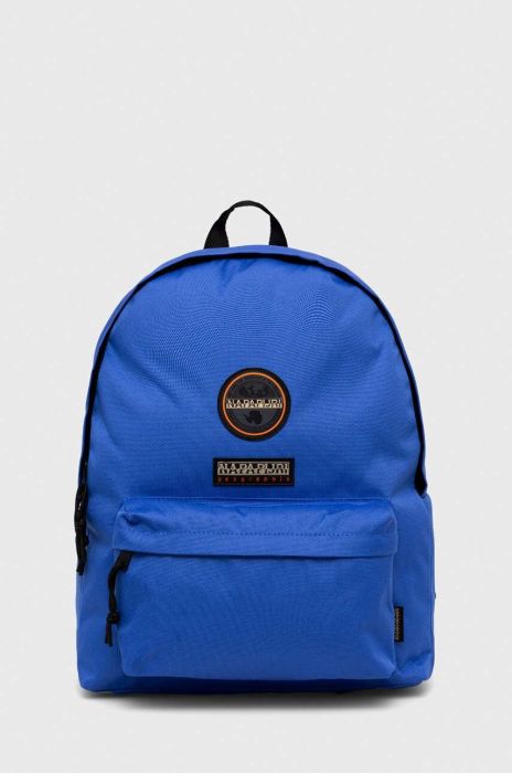 Рюкзак Napapijri великий з аплікацією колір блакитний