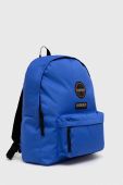 Рюкзак Napapijri великий з аплікацією колір блакитний