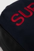 Рюкзак Superdry колір синій великий з аплікацією