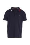 Дитяче бавовняне поло Tommy Hilfiger колір синій однотонний (3533956)