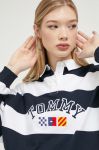 Бавовняний лонгслів Tommy Jeans колір синій (3330215)