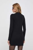 Сукня Sisley колір чорний mini облягаюча (3438315)