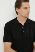 Поло Bruuns Bazaar River Saint чоловіче колір чорний візерунок